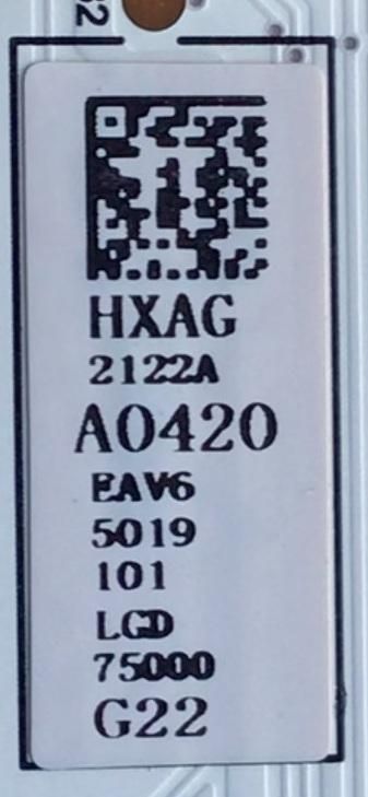 KIT DE LEDS PARA TV LG (12 PZ) / NUMERO DE PARTE LGE MINILED 75INCH 4K_960P_80B_SSC_210413_REV08 / HXAG 2122A A0420 / LGD75000 / MODELO 75QNED90SPA - Imagen 2